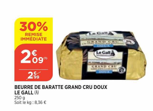 beurre de baratte grand cru doux le gall
