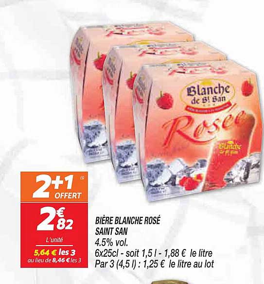 bière blanche rosé saint san