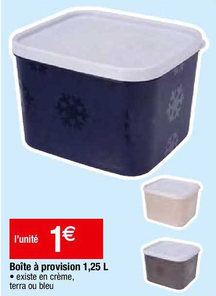 Boîte à Provision 1,25 L