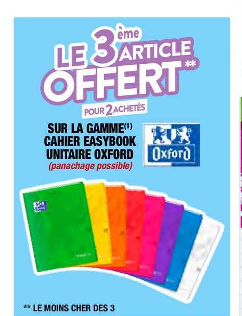 cahier easybook unitaire oxford