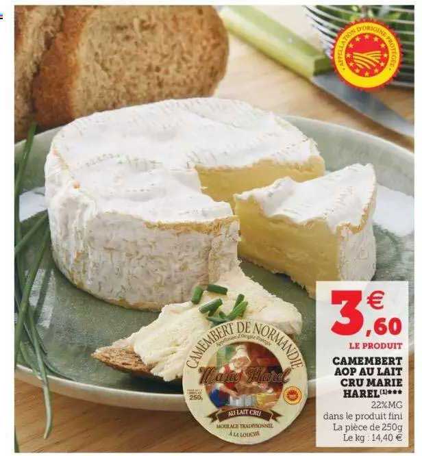 camembert aop au lait cru marie harel