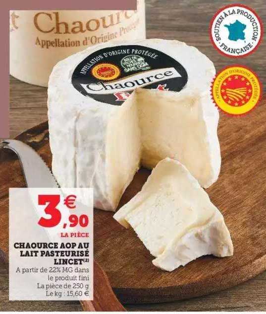 Chaource Ap Au Lait Pasteurisé Lincet