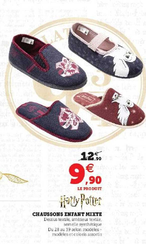 Chaussons Enfant Mixte Harry Potter