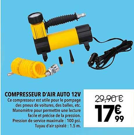 compresseur d'air auto 12v