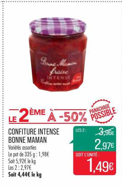 confiture intense bonne maman