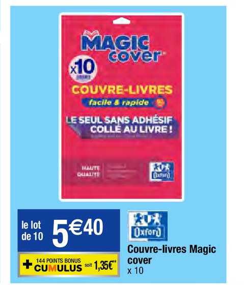 couvre-livres magic cover