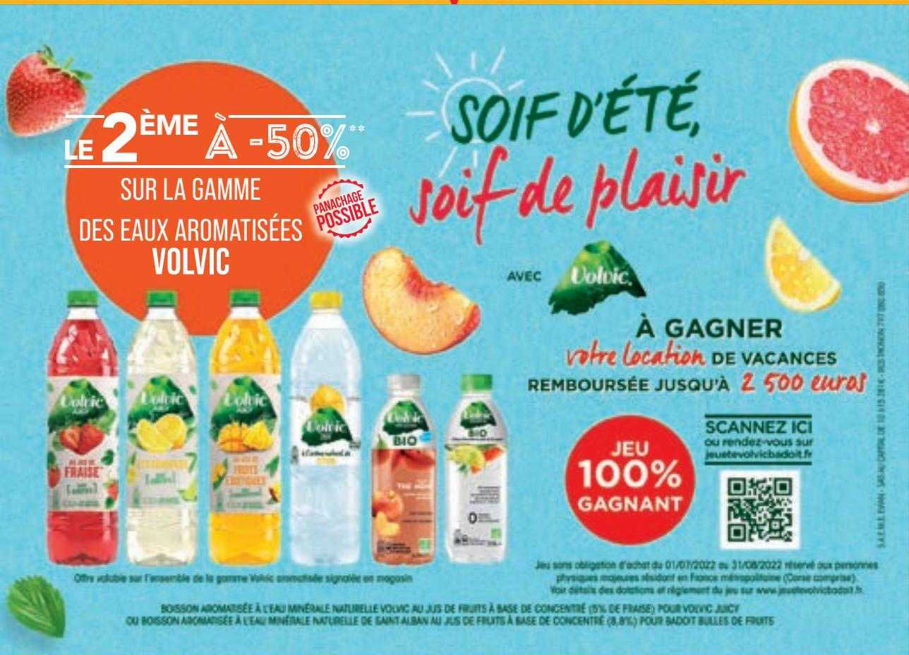 eaux aromatisées volvic
