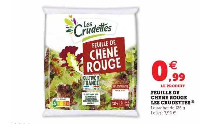 Feuille De Chêne Rouge Les Crudettes
