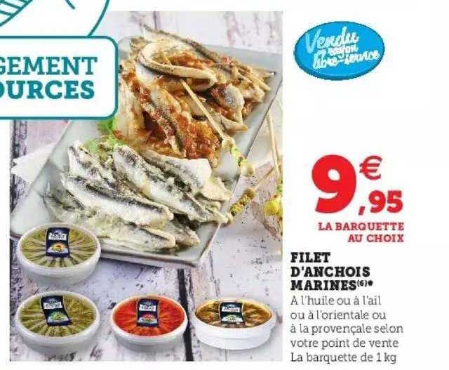 filet d'anchoix marinés
