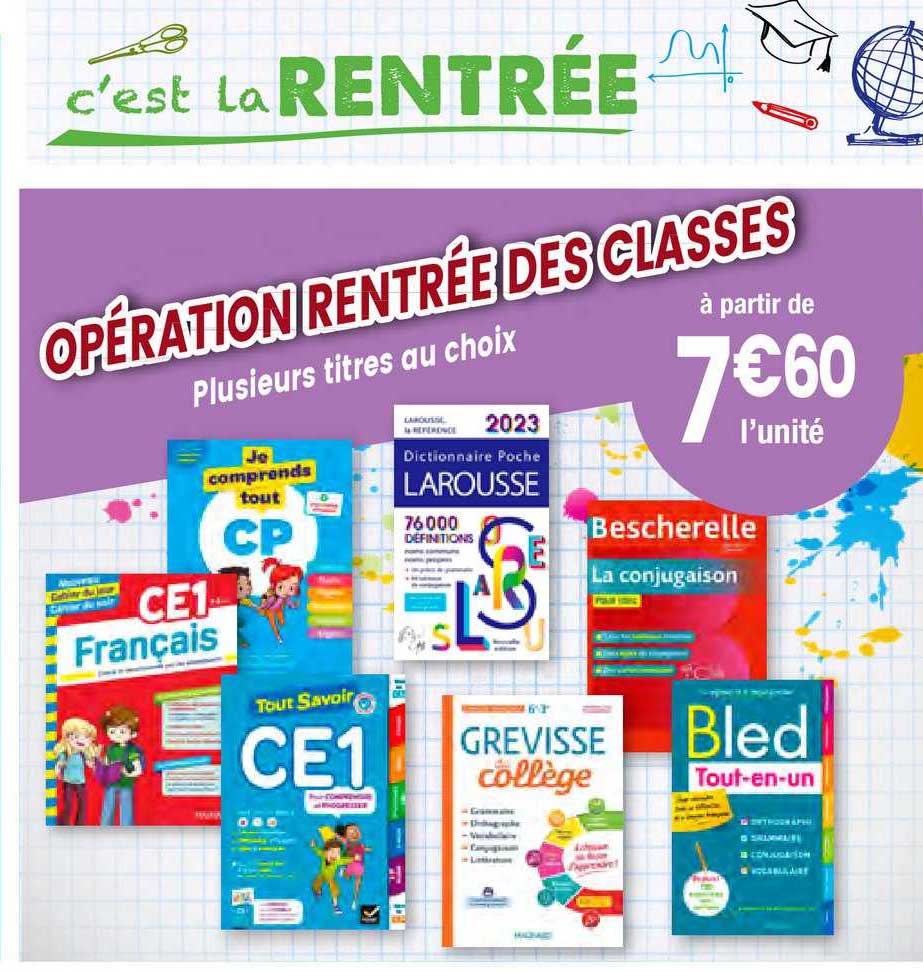 français ce1, je comprends tout, tout savoir ce1, la rousse, grevisse collège, bled tout -en-un, bescherelle