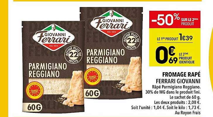 fromage rapé ferrari giovanni