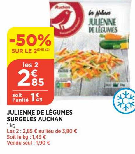 Julienne De Légumes Surgelés Auchan