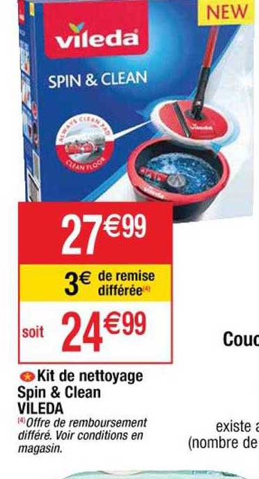 Kit De Nettoyage Spin & Clean Vileda