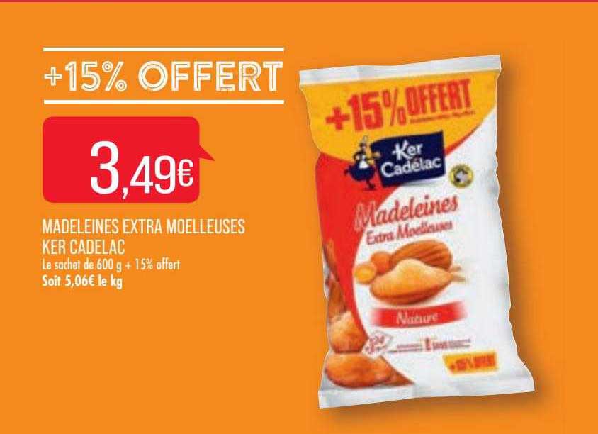 madeleines extra moelleuses ker cadelac