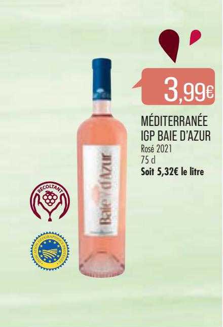 méditerranée igp baie d'azur