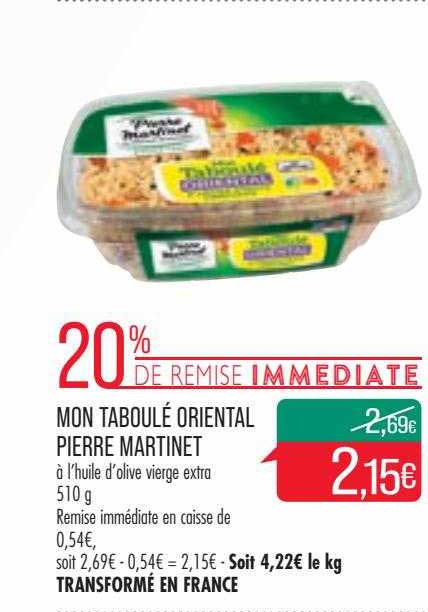 mon taboulé oriental pierre martinet