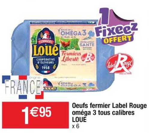 Oeufs Fermier Label Rouge Oméga 3 Tous Calibres Loué