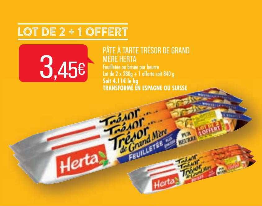 pâte à tarte trésor de grand mère herta