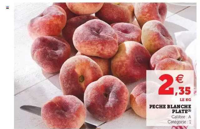 Pêche Blanche Plate
