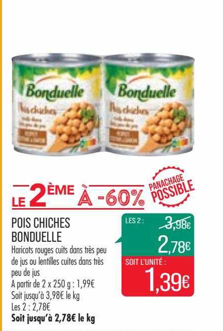 Pois Chuiches Bonduelle