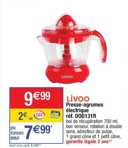 presse-agrumes électrique livoo