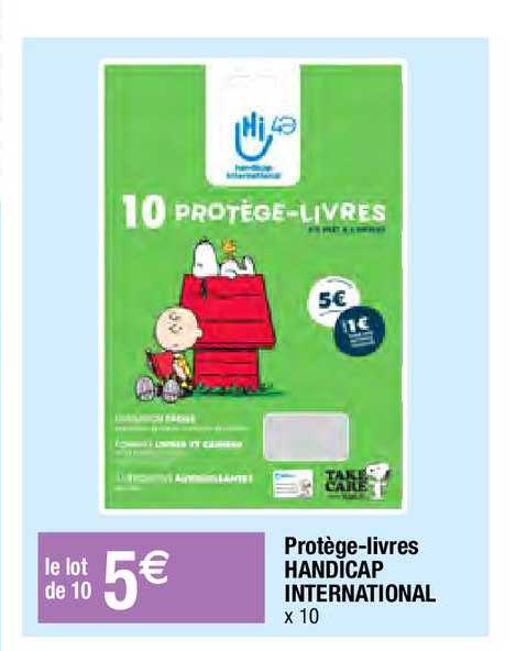 protège-livres handicap international
