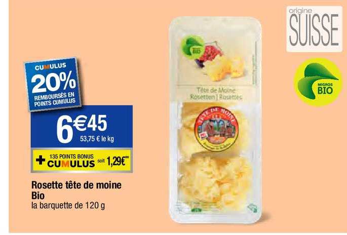 rosette tête de moine bio