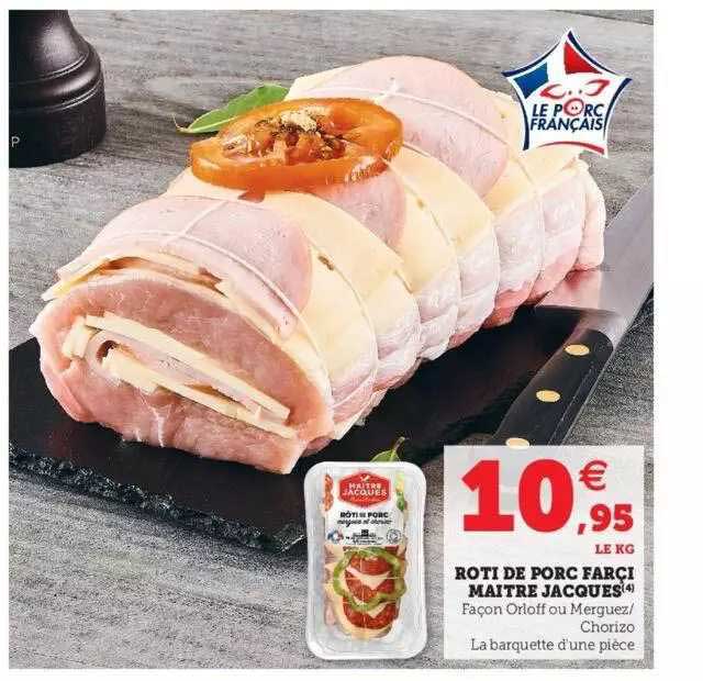 rôti de porc farci maître jacques