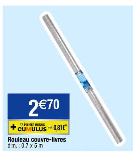 rouleau couvre-livres