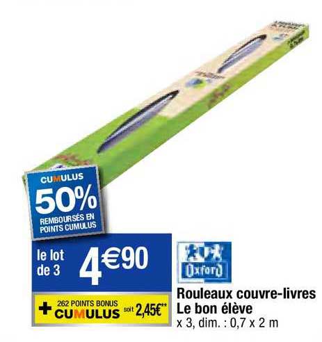 rouleaux couvre-livres le bon élève