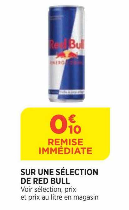 sur une sélection de red bull