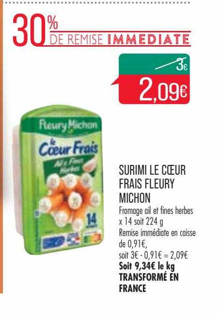 surimi le cœur frais fleury michon