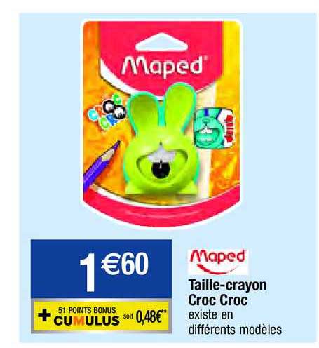 taille-crayons croc croc maped