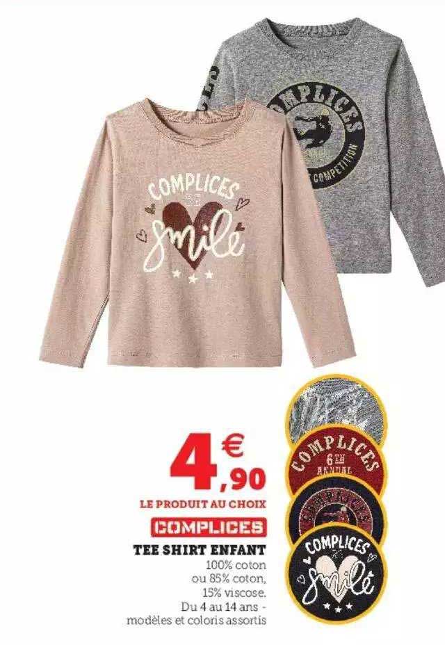 tee-shirt enfant complices