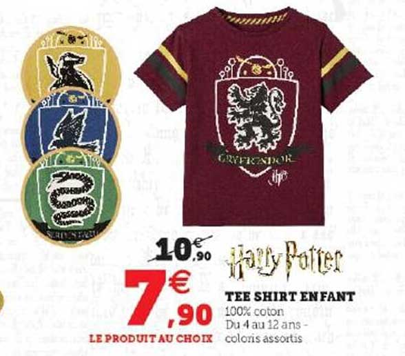 tee shirt enfant harry potter