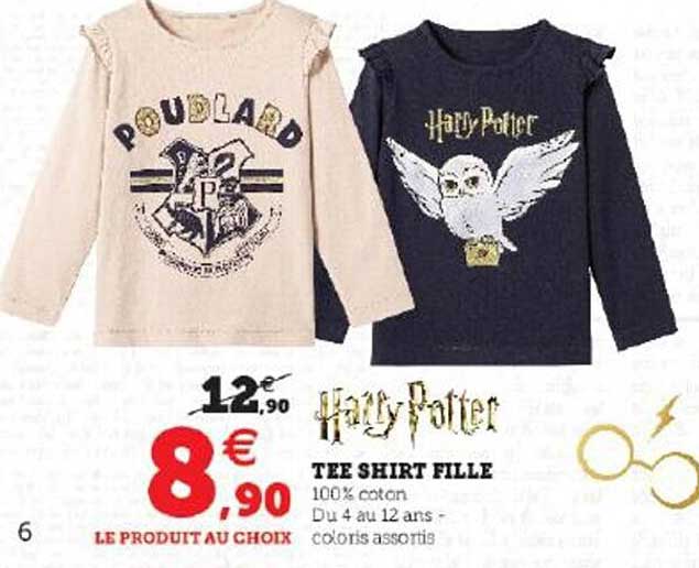 tee shirt fille harry potter
