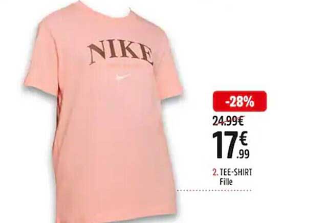 tee-shirt fille nike