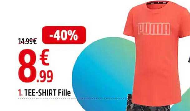 tee-shirt fille puma
