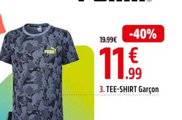 tee-shirt garçon puma