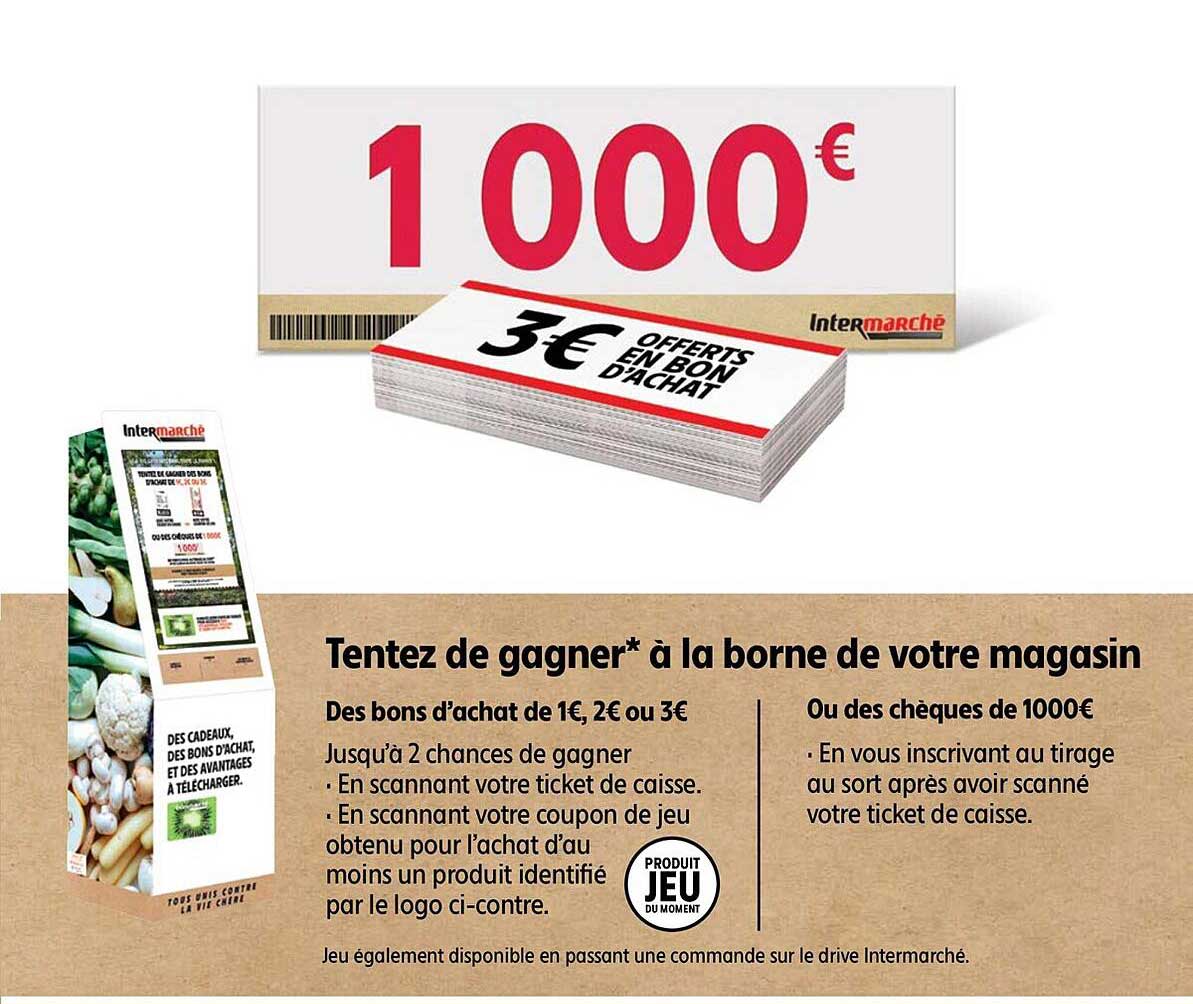 tentez de gagner des bons d'achat ou des chèques
