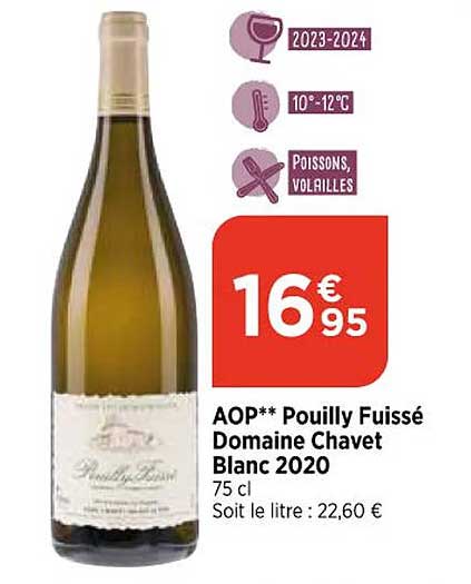 aop pouilly fuissé domaine chavet blanc 2020