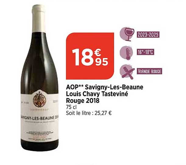 aop savigny-Les-Beaune louis chavy tasteviné rouge 2018