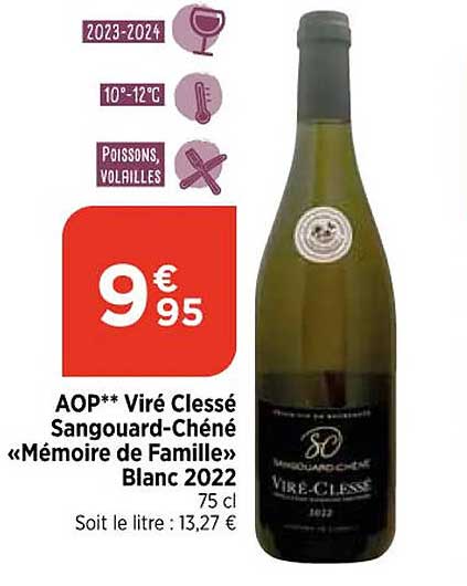 aop viré clessé sangouard-chéné «mémoire de famille» blanc 2022