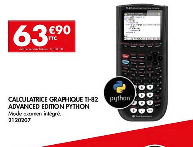 calculatrice graphique ti-82 advanced édition python
