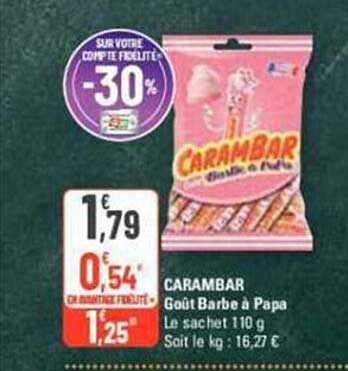 carambar goût barbe à papa