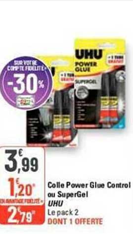 colle power glue control ou superGel uhu