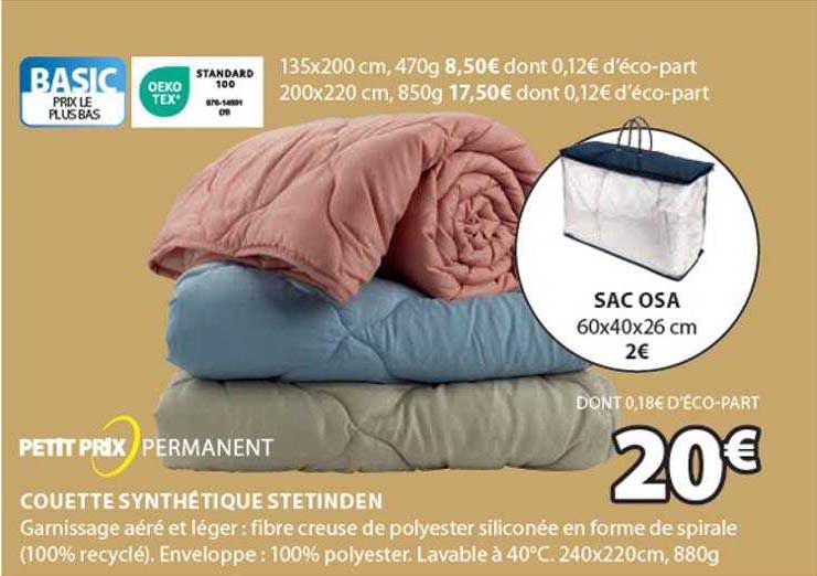Couette Synthétique Stetinden