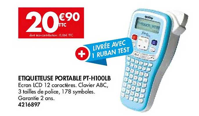 étiqueteuse portable pt-h100lb