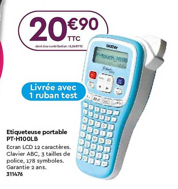 étiqueteuse portable pt-h100lb