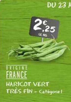 Haricot Vert Très Fin